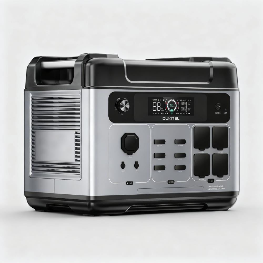 1800W Power Station with 2400W Output, Solar Charging & Smart Control