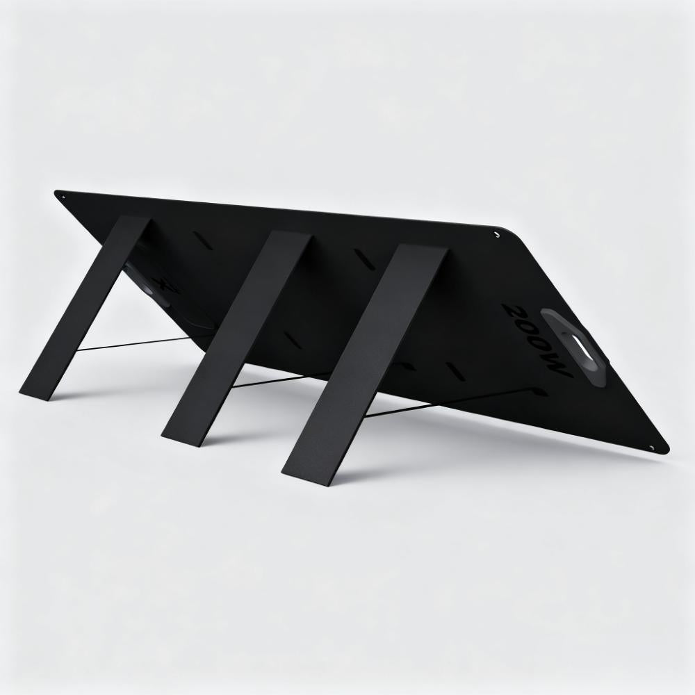 200W Solar Panel Foldable - IP67 Waterproof with Stand & DC Cable
