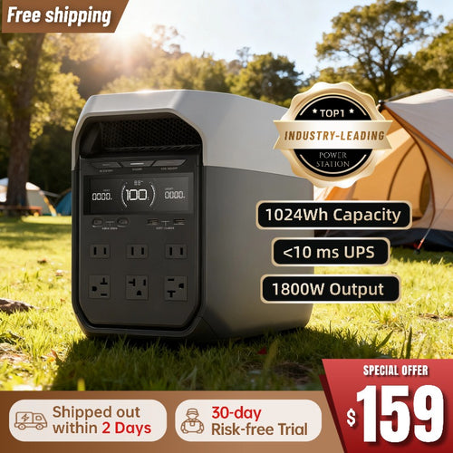 Powers 13 Devices at Once, Perfect for Home Backup and Emergencies