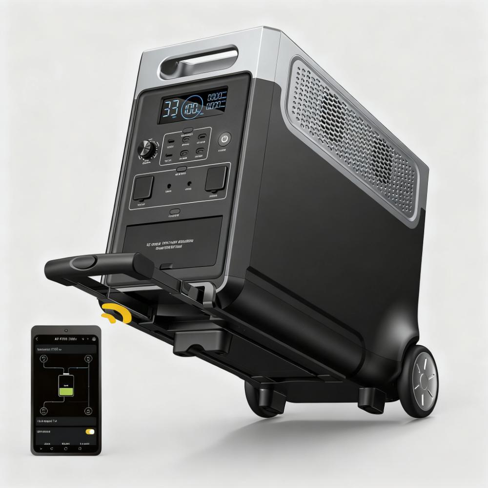 Expandable 3840Wh Power Station, 3600W Output, LiFePO4 & Solar Ready