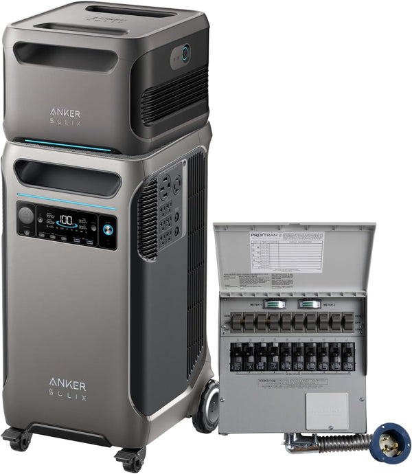 SOLIX F3800 + Expansion Battery + Transfer Switch Kit  + FREE Protective Cover