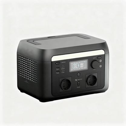 600W Power Station with 9 Ports & PowerBoost - Solar/Car Charging for Camping & Emergencies