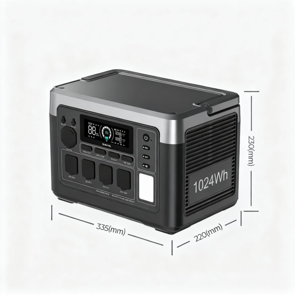 1800W Power Station with 1200W Fast Charge & Solar Input, LiFePO4 & App Control