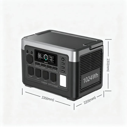 1800W Power Station with 1200W Fast Charge & Solar Input, LiFePO4 & App Control