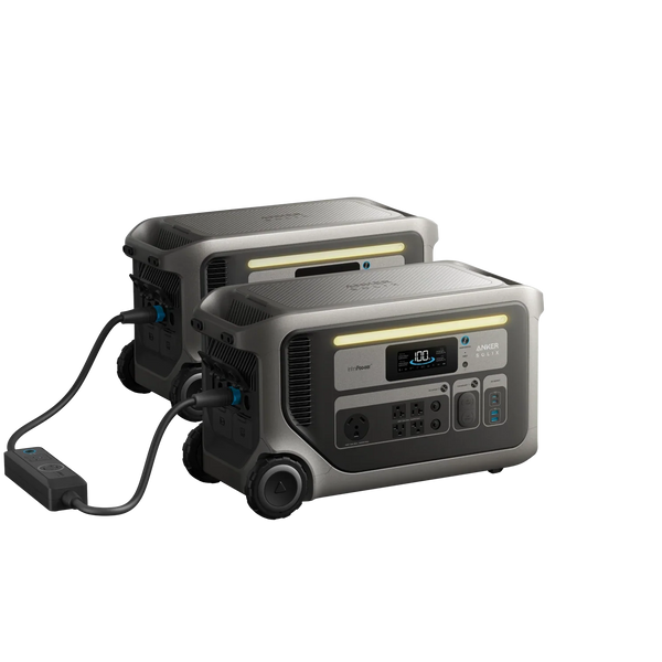 SOLIX F3000*2 + Double Power Hub + Power Saver Kits (+ Free TT-30 Charging Cable)