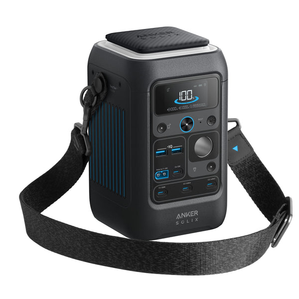 SOLIX C300X DC Portable Power Station - 288Wh | 90000mAh with Carry Strap + FREE  100W USB-C Cable