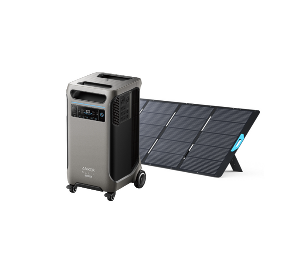 SOLIX F3800 Plus Portable Power Station, 3840Wh + 400W Solar Panel  + FREE Protective Cover