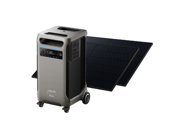 SOLIX F3800 Plus Portable Power Station + 1 set 410W Rigid Solar Panels  + FREE Protective Cover
