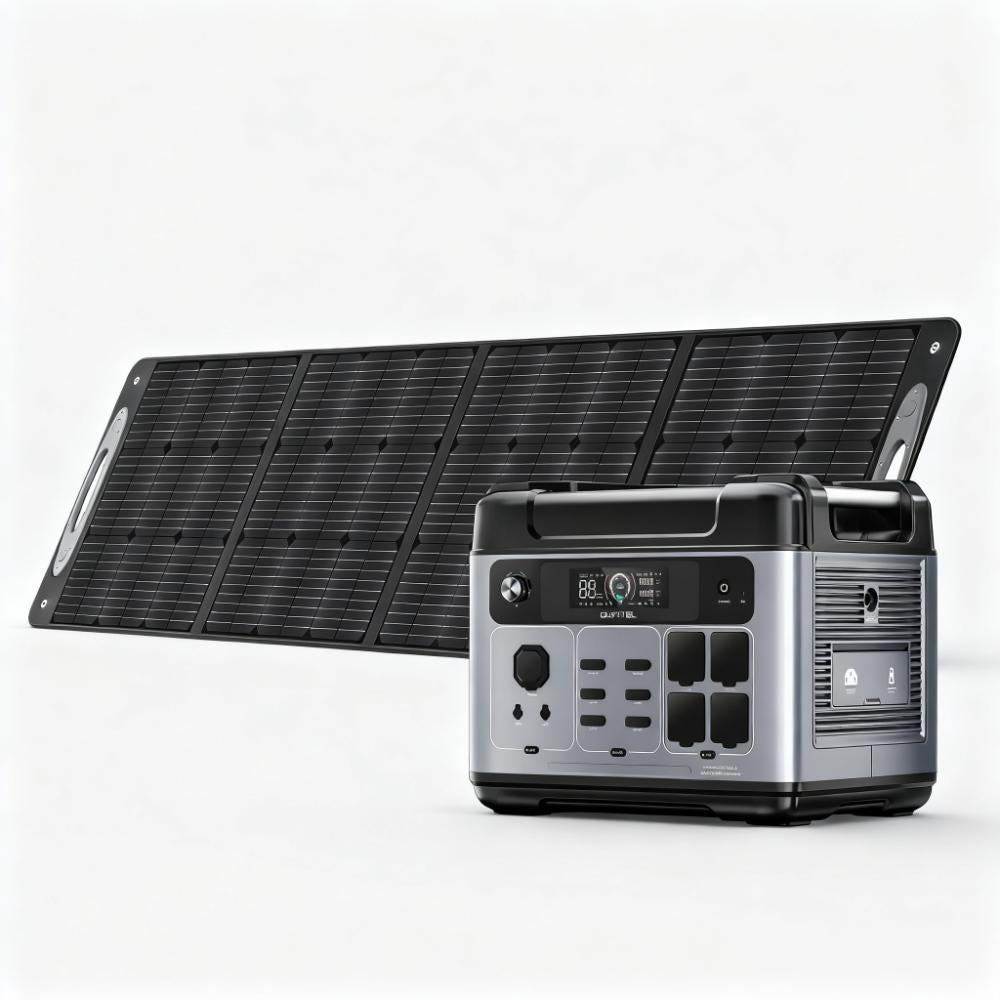1800W Power Station with 2400W Output, Solar Charging & Smart Control