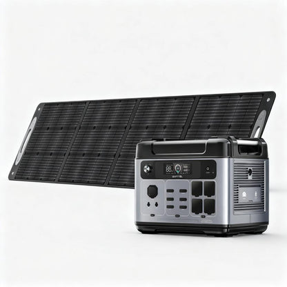 1800W Power Station with 2400W Output, Solar Charging & Smart Control
