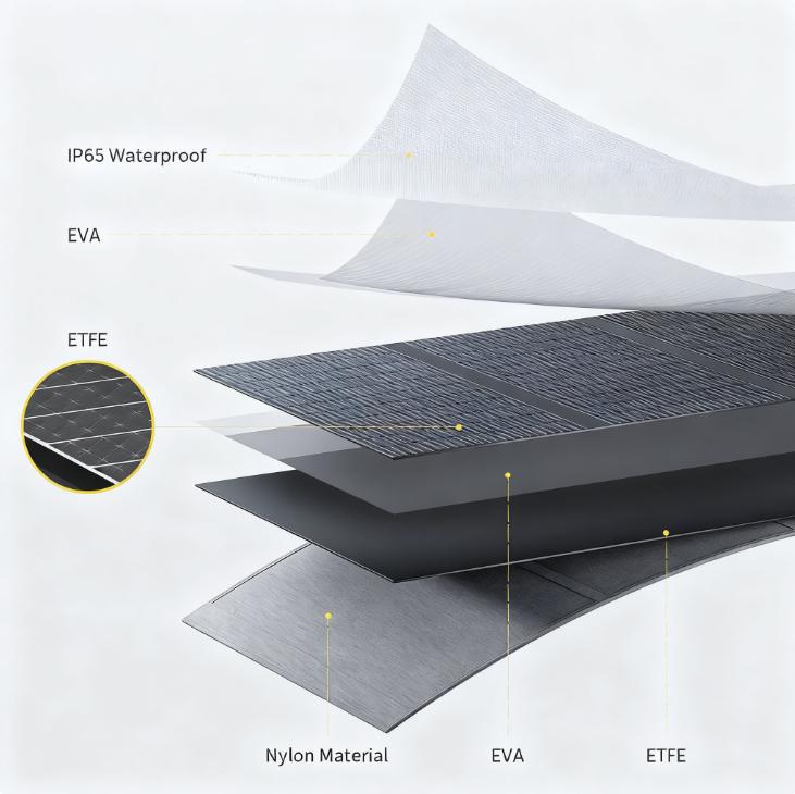 400W Solar Panel with 23% Efficiency, IP65 Waterproof & 3-Year Warranty, Foldable & Portable