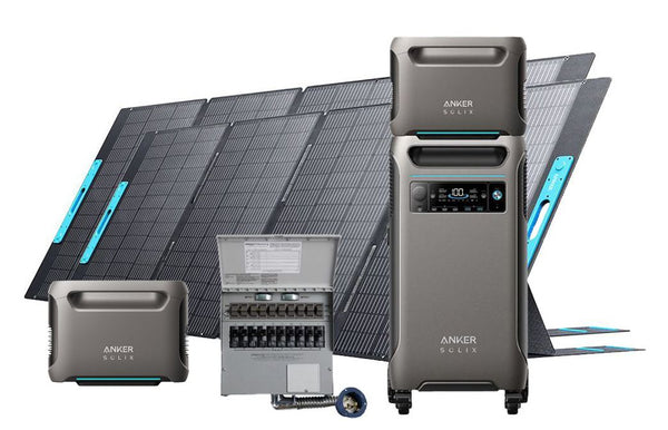 SOLIX F3800 + Expansion Battery*2 + Transfer Switch Kit + PS400 Solar Panel 400W*2 (11520Wh in total)  + FREE Protective Cover