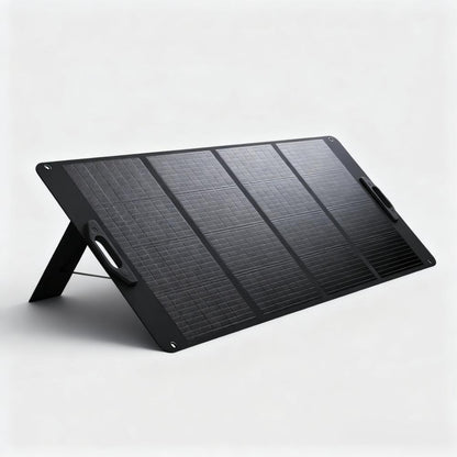 200W Solar Panel Foldable - IP67 Waterproof with Stand & DC Cable