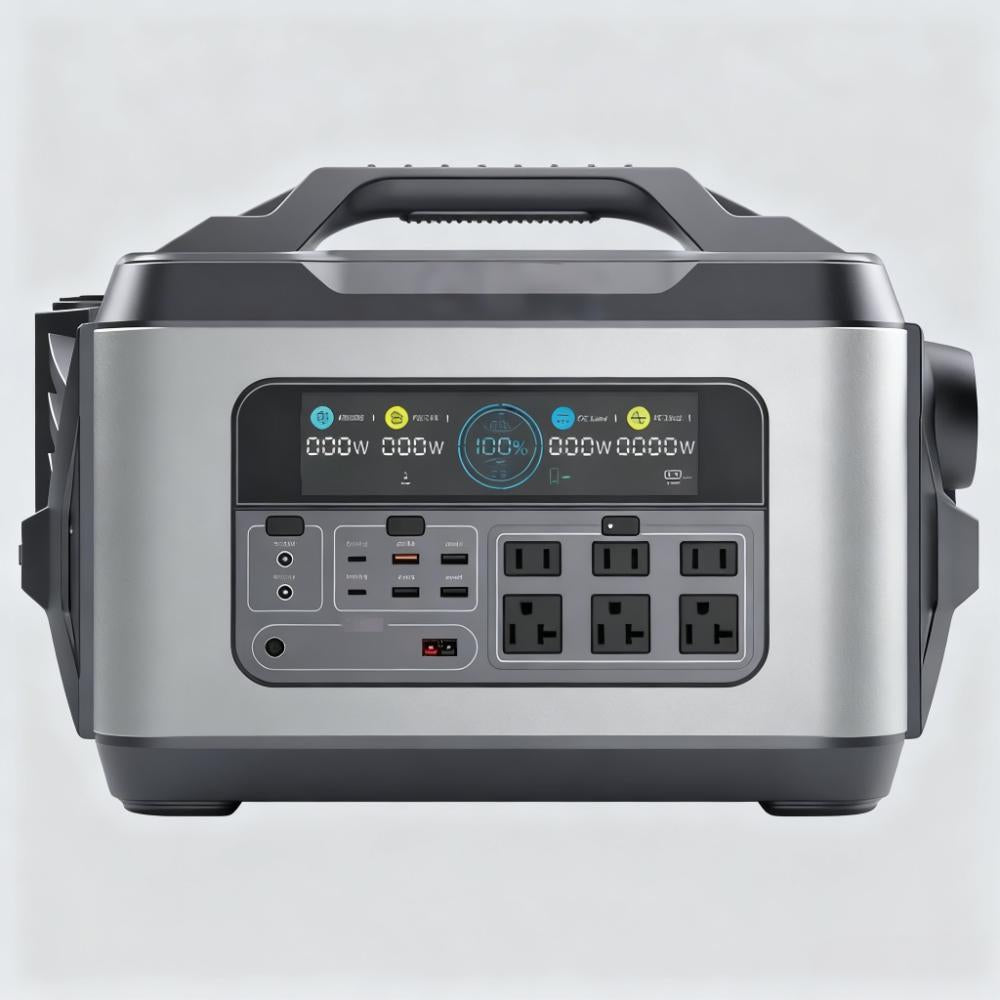 3200Wh Power Station with 3000W Output, 15 Ports & Solar Ready - Aluminum Alloy Design
