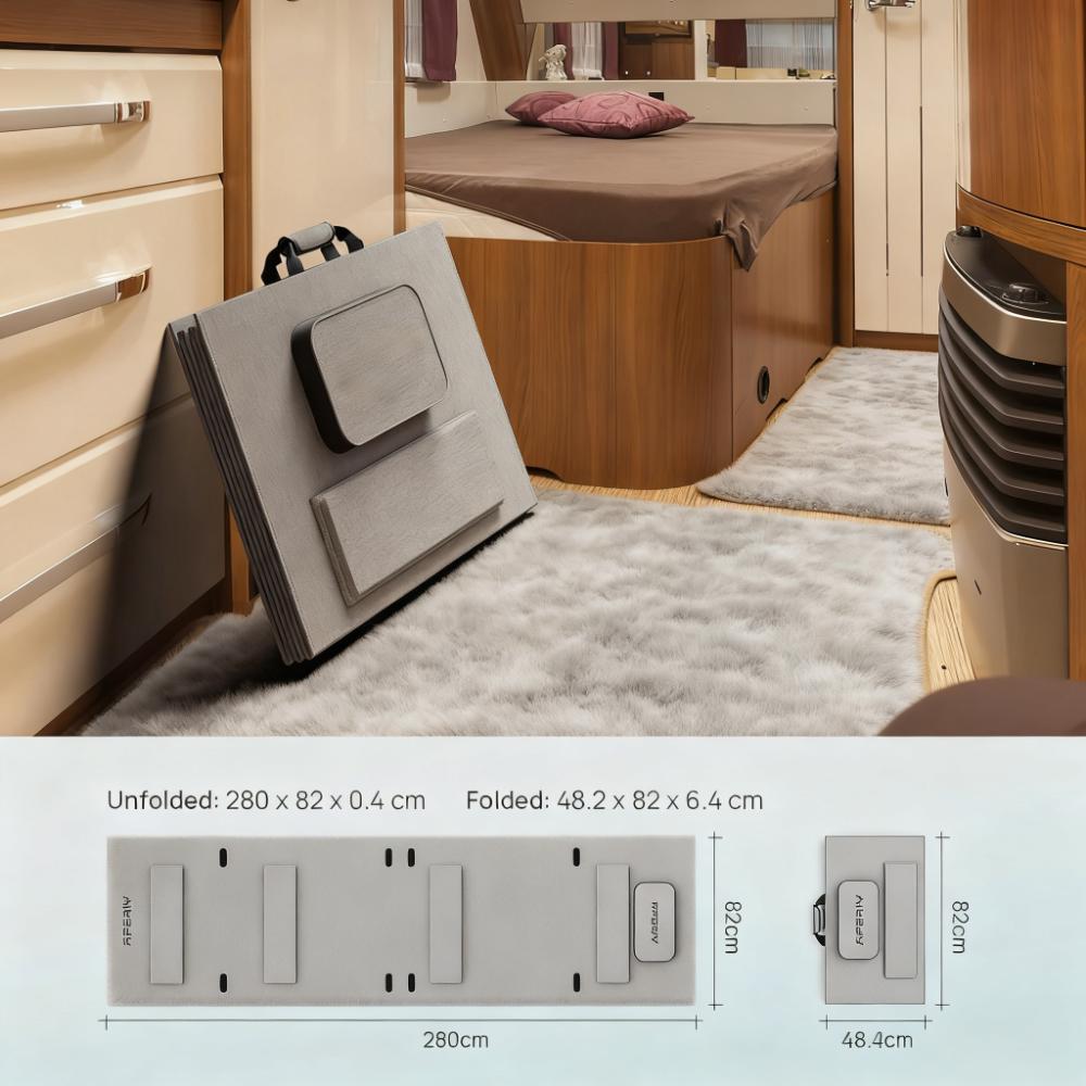 400W Solar Panel with 23% Efficiency, IP65 Waterproof & 3-Year Warranty, Foldable & Portable